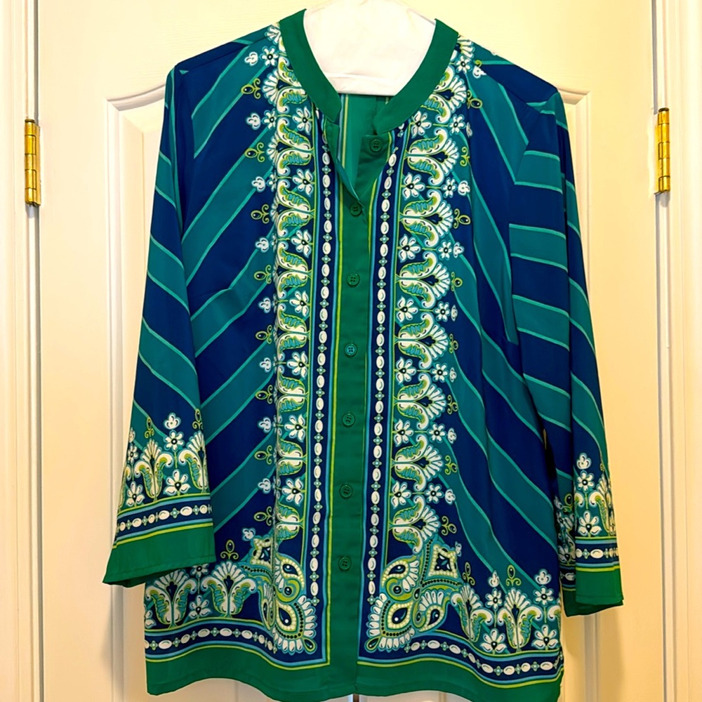 VTG Bob Mackie top medium EUC